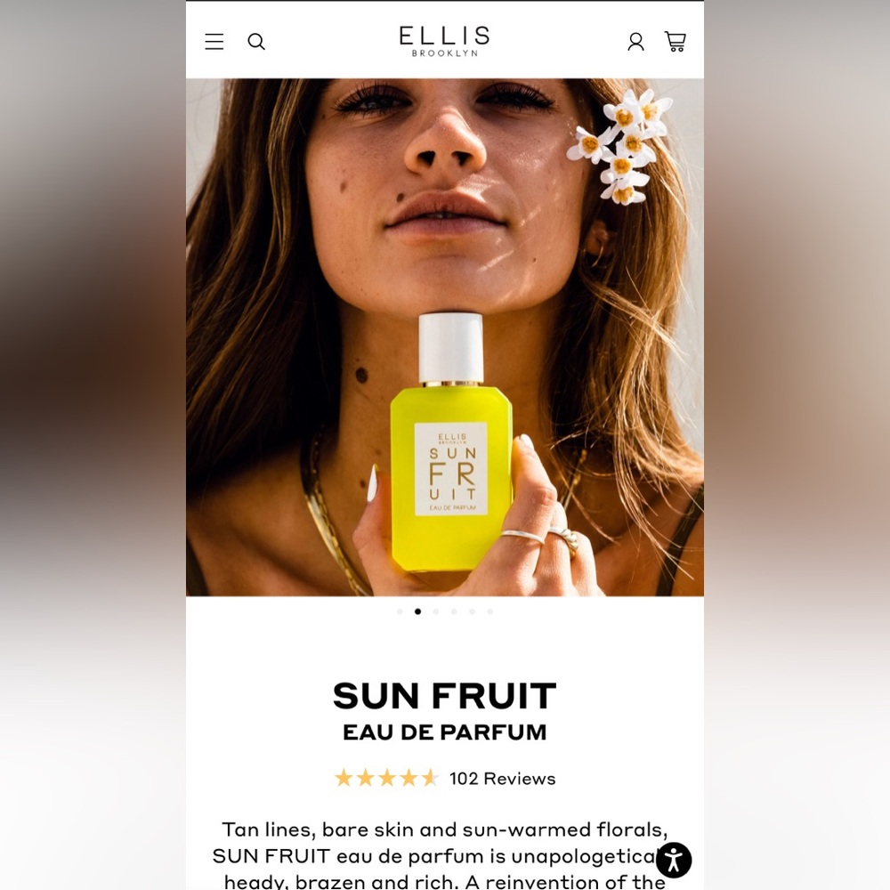 NIB! Ellis Brooklyn SUN FRUIT EAU DE PARFUM - Retail $115